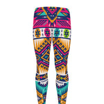 Bright Colors Aztec Pattern Print Men's leggings