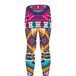 Bright Colors Aztec Pattern Print Men's leggings