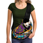 Bright Colors Aztec Pattern Print Pet Sling Carrier