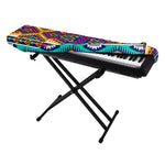 Bright Colors Aztec Pattern Print Piano Keyboard Cover