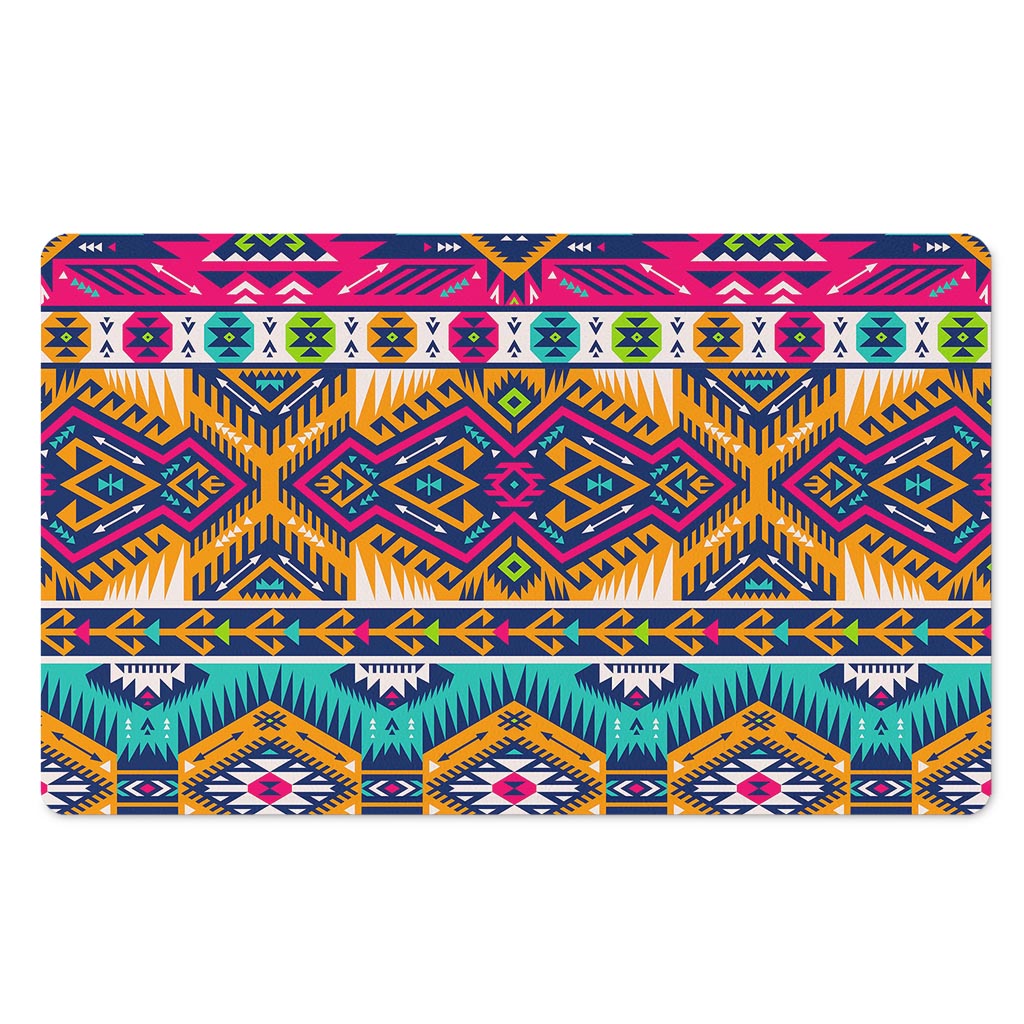 Bright Colors Aztec Pattern Print Polyester Doormat