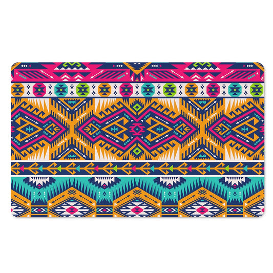 Bright Colors Aztec Pattern Print Polyester Doormat