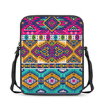 Bright Colors Aztec Pattern Print Rectangular Crossbody Bag