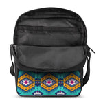 Bright Colors Aztec Pattern Print Rectangular Crossbody Bag