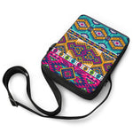 Bright Colors Aztec Pattern Print Rectangular Crossbody Bag