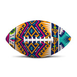 Bright Colors Aztec Pattern Print Rugby Ball