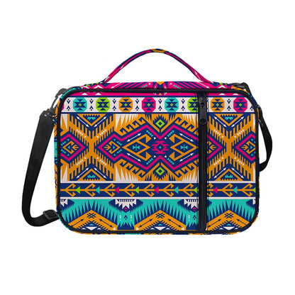 Bright Colors Aztec Pattern Print Shoulder Strap Bible Bag