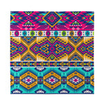 Bright Colors Aztec Pattern Print Silk Bandana