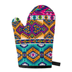 Bright Colors Aztec Pattern Print Single Oven Mitt