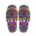 Bright Colors Aztec Pattern Print Slippers