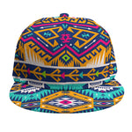 Bright Colors Aztec Pattern Print Snapback Cap