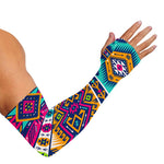 Bright Colors Aztec Pattern Print Sun Protection Arm Sleeves