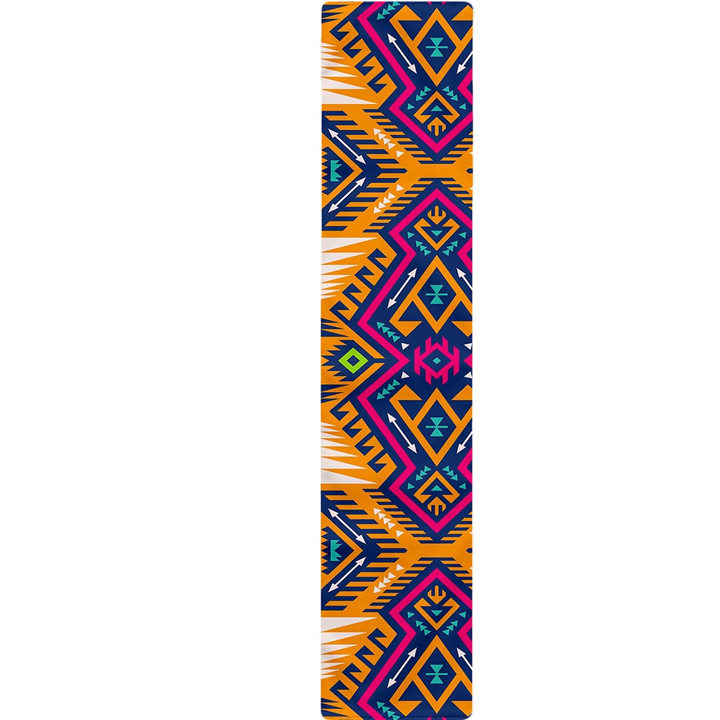 Bright Colors Aztec Pattern Print Table Runner