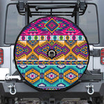 Bright Colors Aztec Pattern Print Tire Cover With Camera Hole