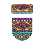 Bright Colors Aztec Pattern Print Toilet Lid And Tank Cover Set