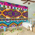 Bright Colors Aztec Pattern Print Wall Sticker