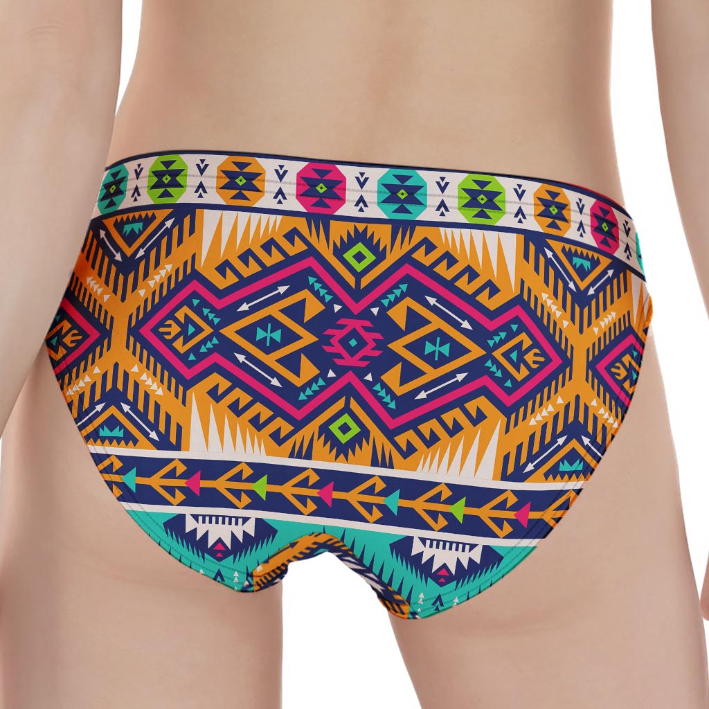 Bright Colors Aztec Pattern Print Women's Panties