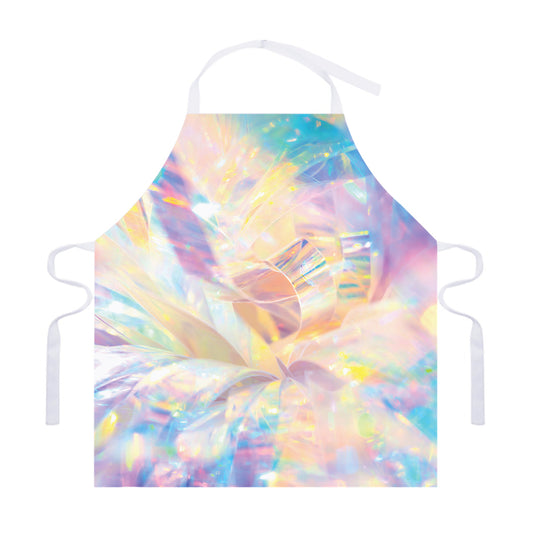 Bright Holographic Print Adjustable Apron