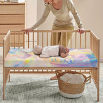 Bright Holographic Print Baby Crib Sheet