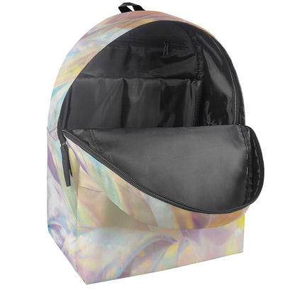 Bright Holographic Print Backpack