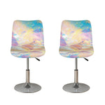 Bright Holographic Print Bar Stool Covers