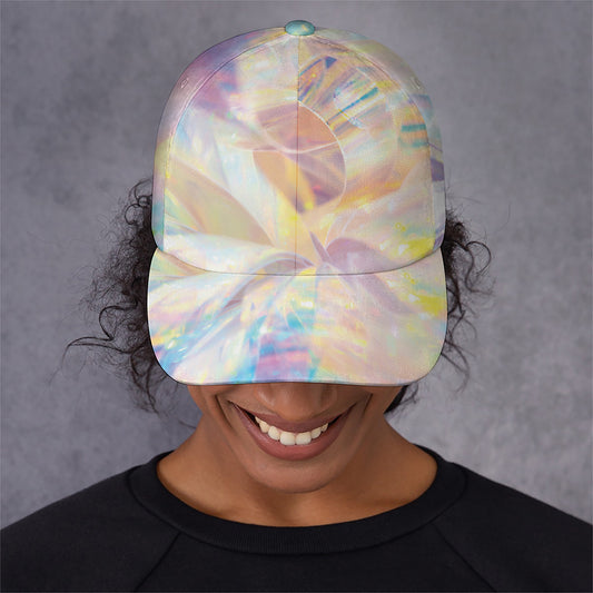 Bright Holographic Print Baseball Cap