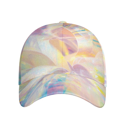 Bright Holographic Print Baseball Cap