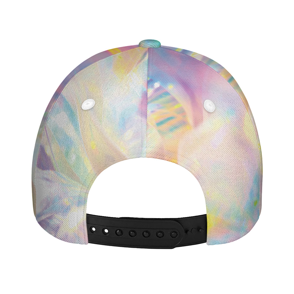 Bright Holographic Print Baseball Cap