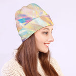 Bright Holographic Print Beanie