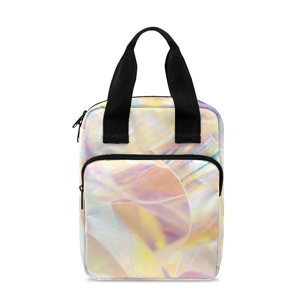 Bright Holographic Print Bible Tote Bag