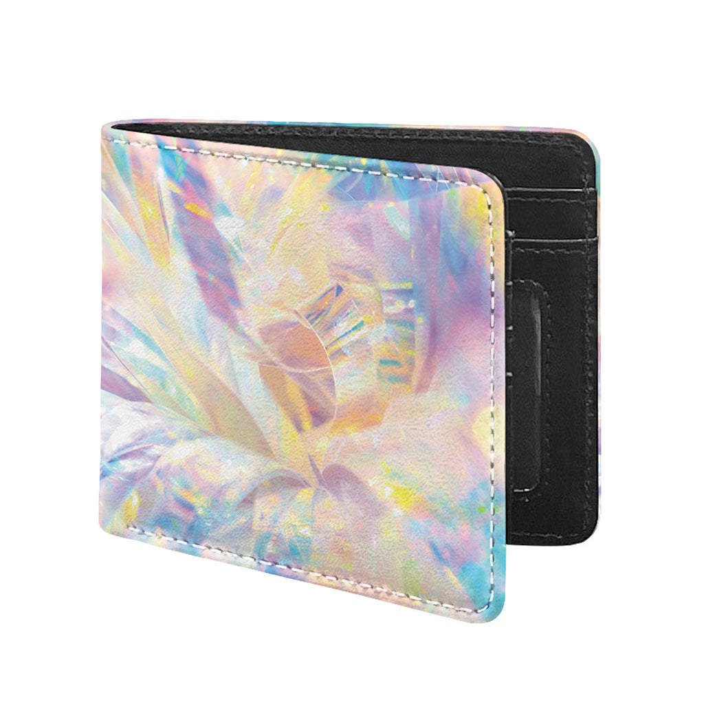 Bright Holographic Print Bifold Wallet
