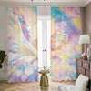 Bright Holographic Print Blackout Pencil Pleat Curtains