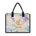 Bright Holographic Print Canvas Tote Bag