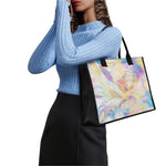Bright Holographic Print Canvas Tote Bag