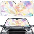 Bright Holographic Print Car Windshield Sun Shade