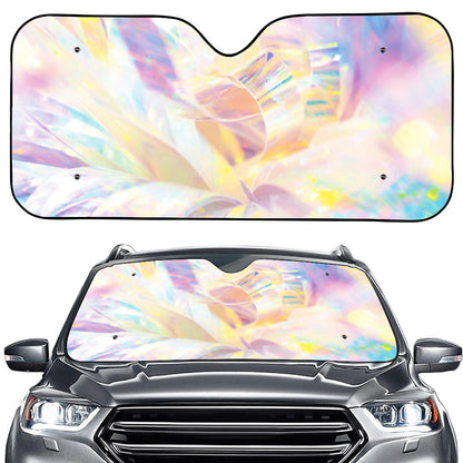Bright Holographic Print Car Windshield Sun Shade