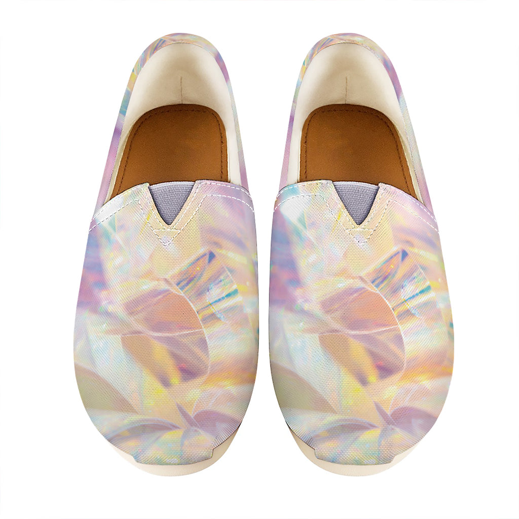 Bright Holographic Print Casual Shoes