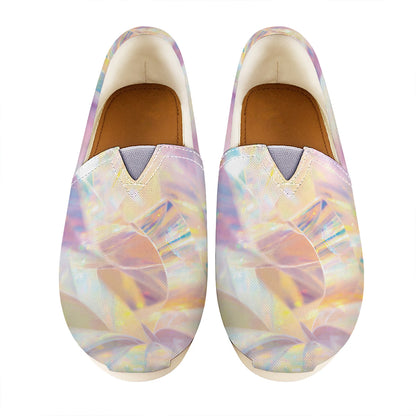 Bright Holographic Print Casual Shoes