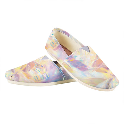 Bright Holographic Print Casual Shoes