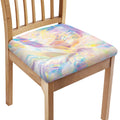 Bright Holographic Print Chair Cushion Cover