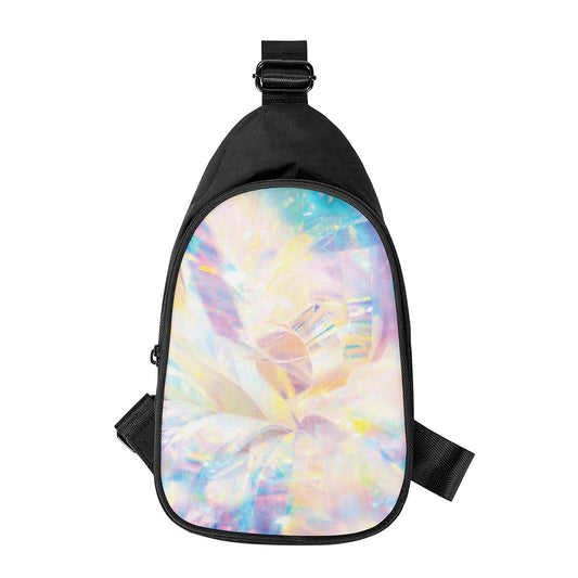 Bright Holographic Print Chest Bag