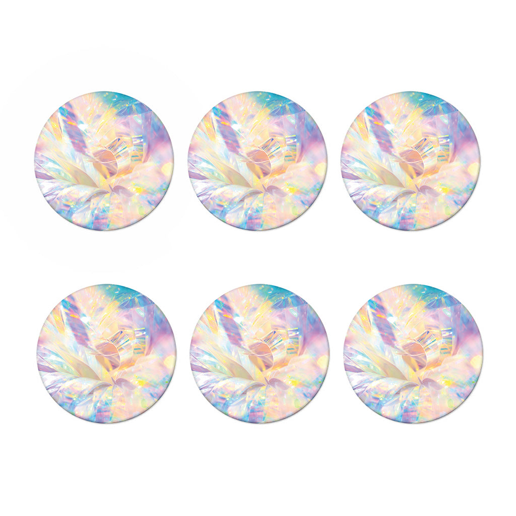 Bright Holographic Print Coaster Set