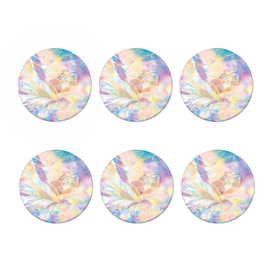 Bright Holographic Print Coaster Set