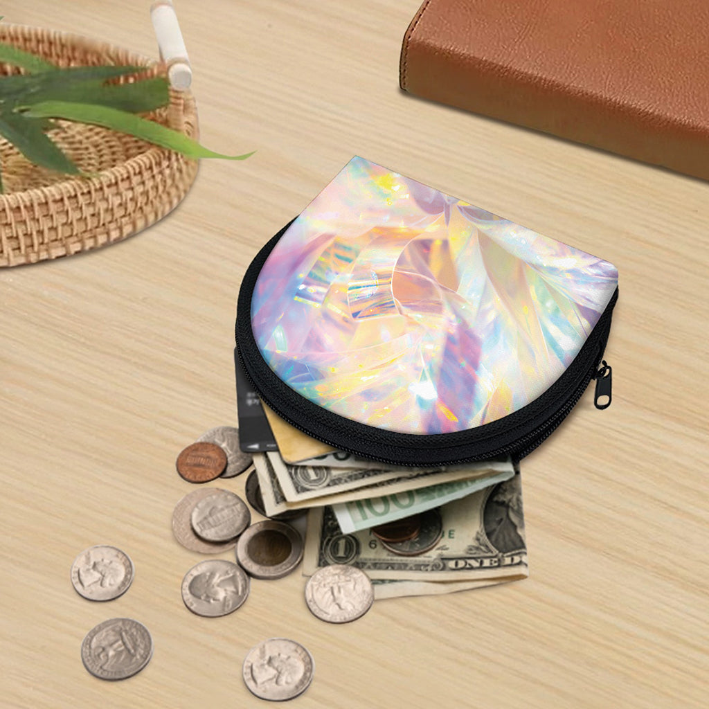 Bright Holographic Print Coin Purse