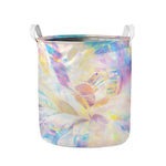 Bright Holographic Print Collapsible Laundry Basket