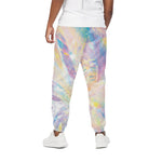 Bright Holographic Print Cotton Pants