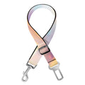 Bright Holographic Print Dog Seat Belt