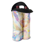Bright Holographic Print Double Neoprene Wine Tote