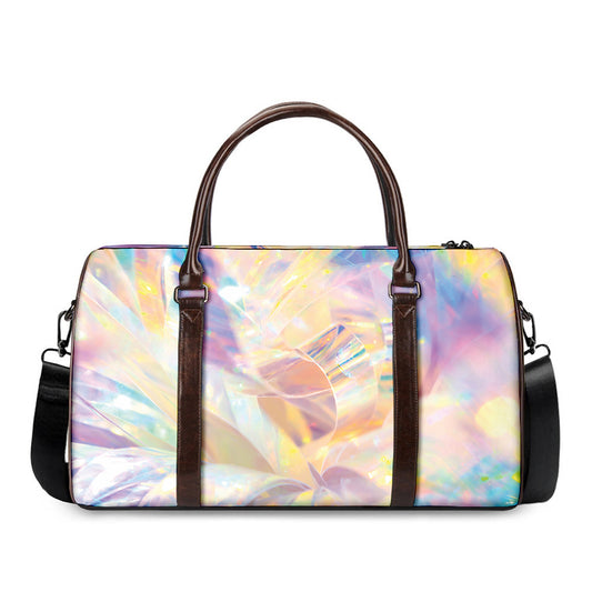 Bright Holographic Print Duffle Bag