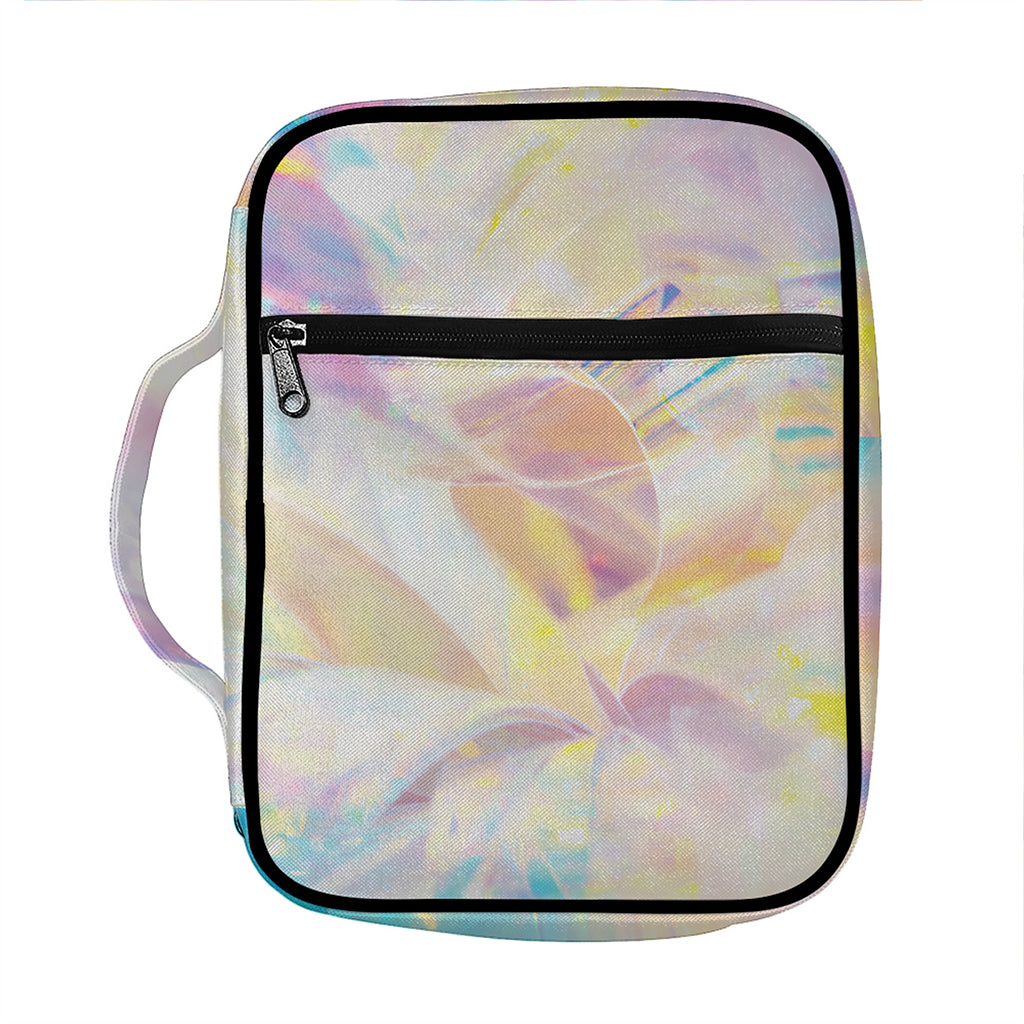 Bright Holographic Print Front Pocket Bible Bag